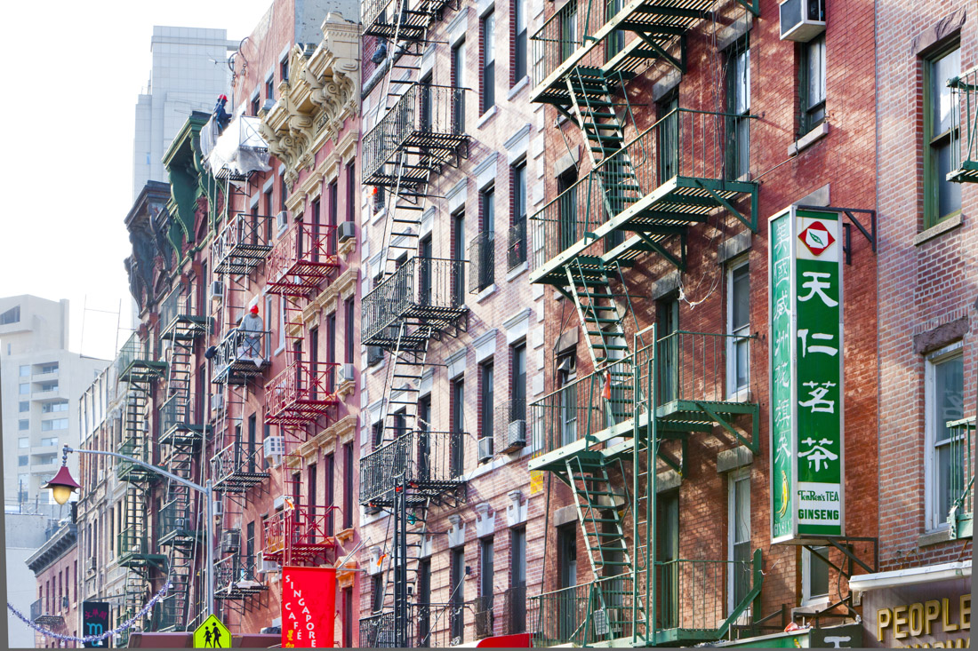 Chinatown buildings in NYC