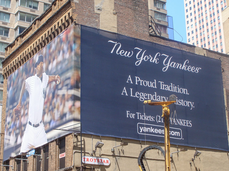 New York Yankees Advert