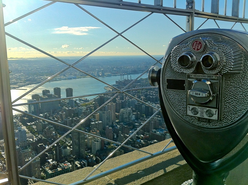 View from Empire State Building NYC