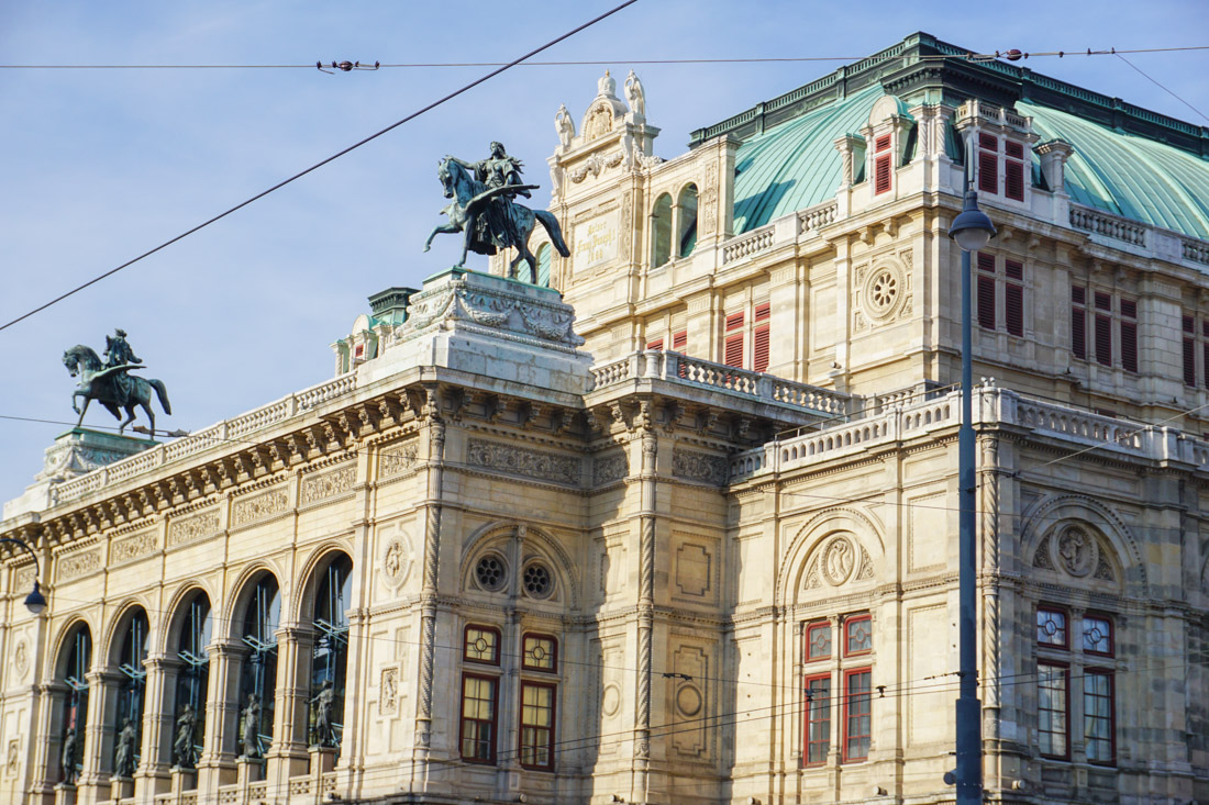 Blue skies over Wiener Staatsoper State Opera Housea Vienna Opera House Blue Skies