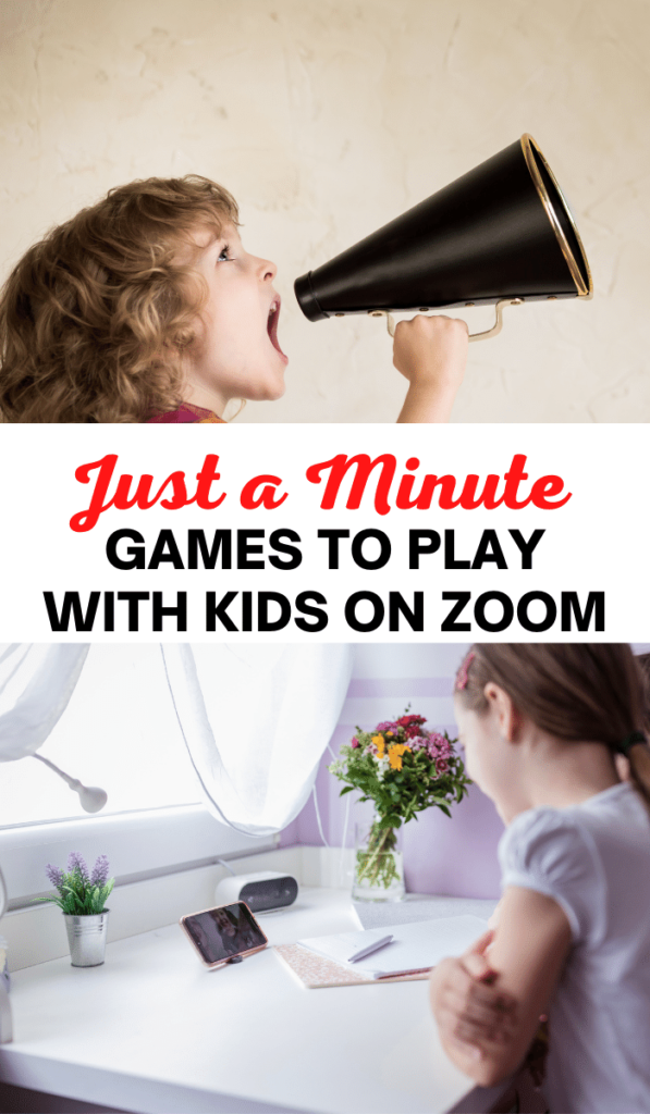 Just a Minute. Zoom games to play with kids and Zoom activities