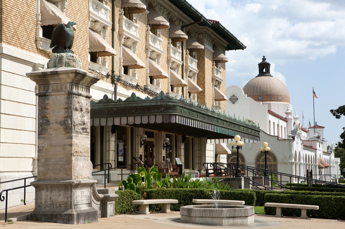 Bathhouse Row in Hot Springs, Arkansas