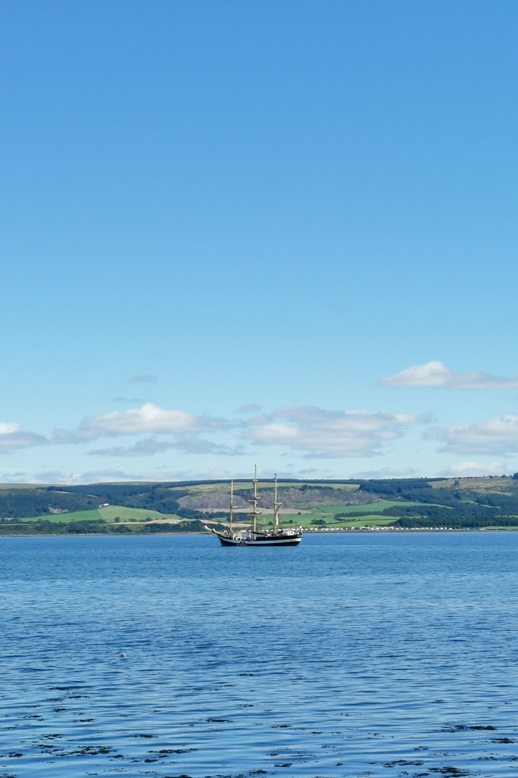 Boat Stranrear South Scotland_