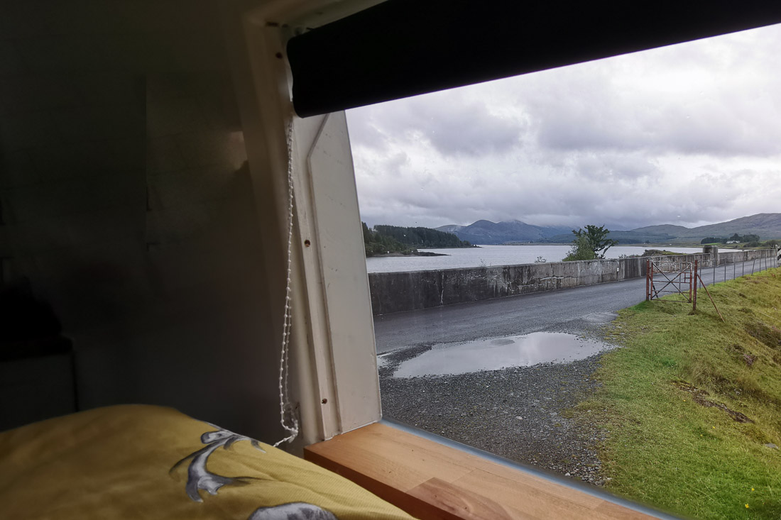 Loch Doon From Camper Galloway Forest Park South Scotland_