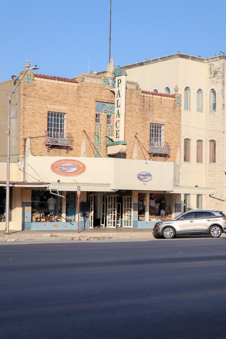 Main Street buildings in Fredericksburg Texas