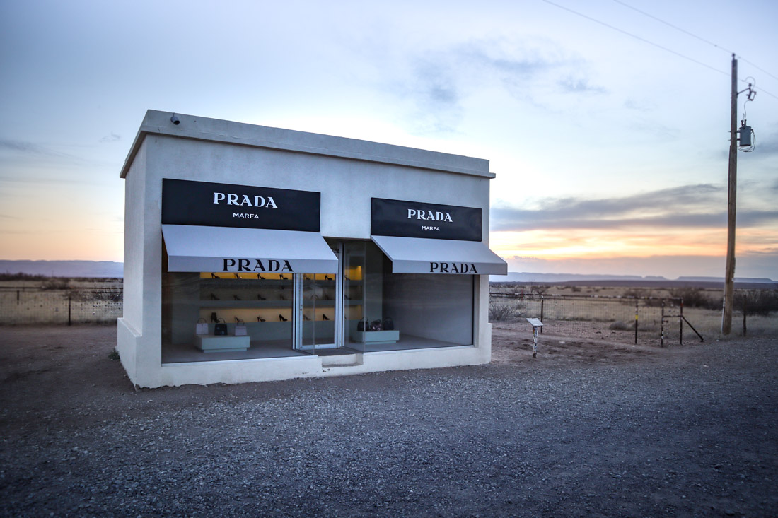 Prada Marfa Post Shop Art Texas