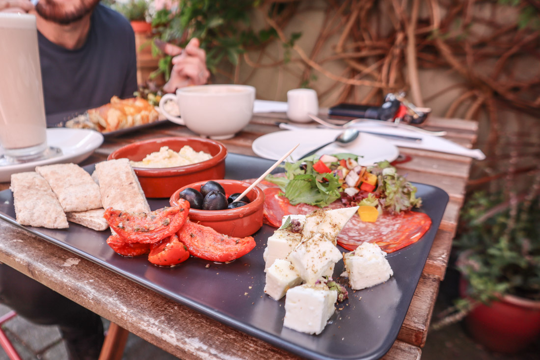 Readinglassies Food Platter Book Shop Wigtown Scotland