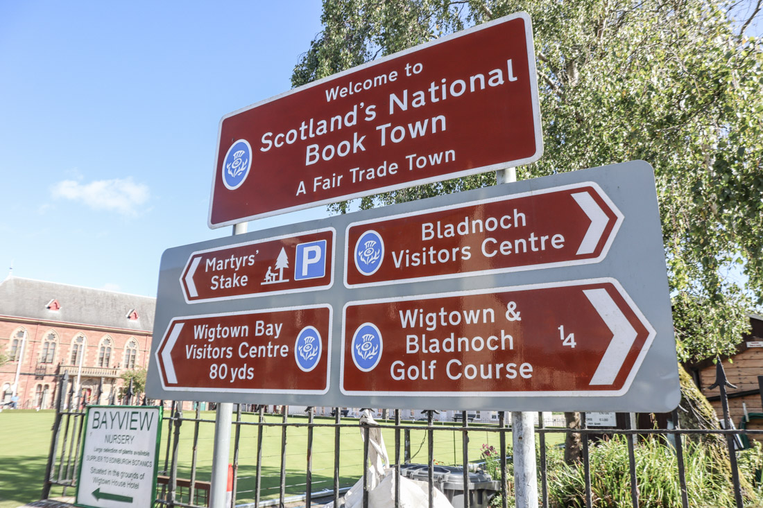 Scotland's National Book Town Sign Wigtown, Scotland