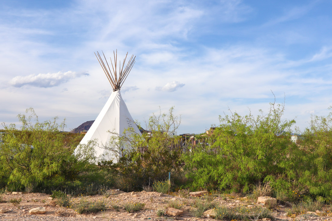 Terlingua Wigwam Teepee Texas_