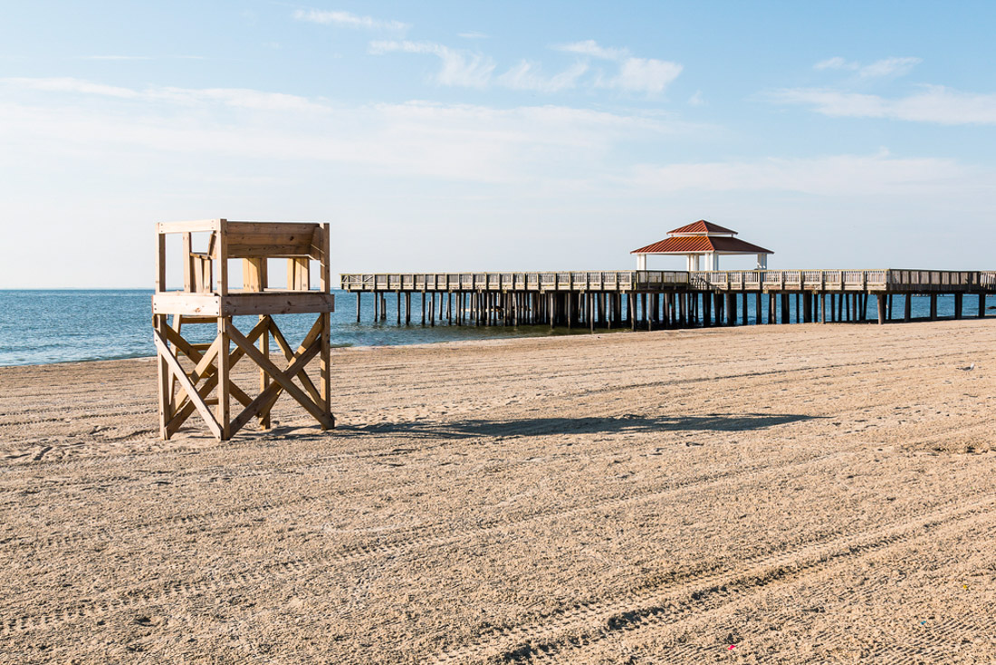 Buckroe Beach in Hampton, Virginia beach