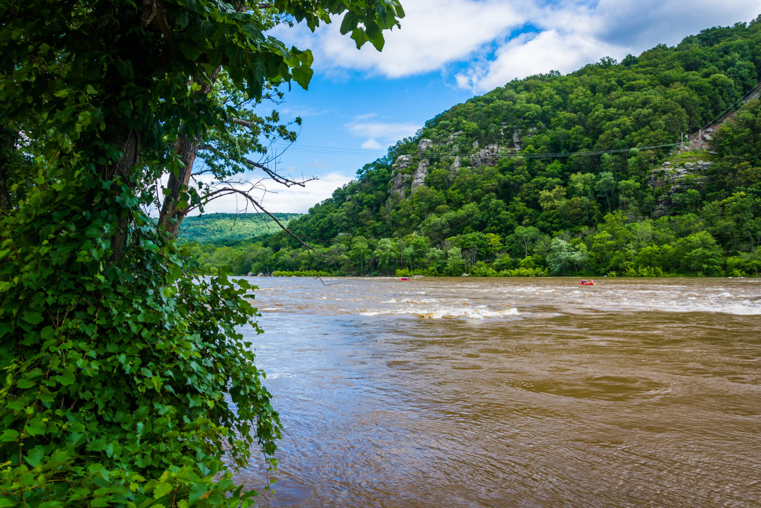The Potomac River, in Harpers Ferry, West Virginia