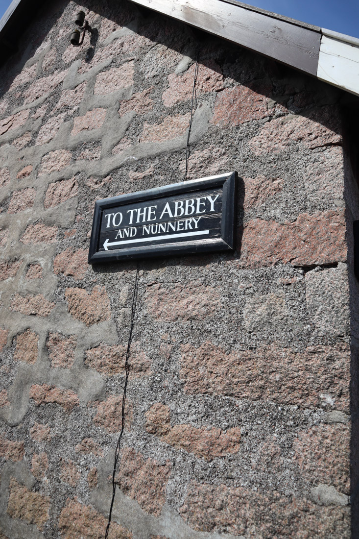 Abbey Sign Iona Scotland