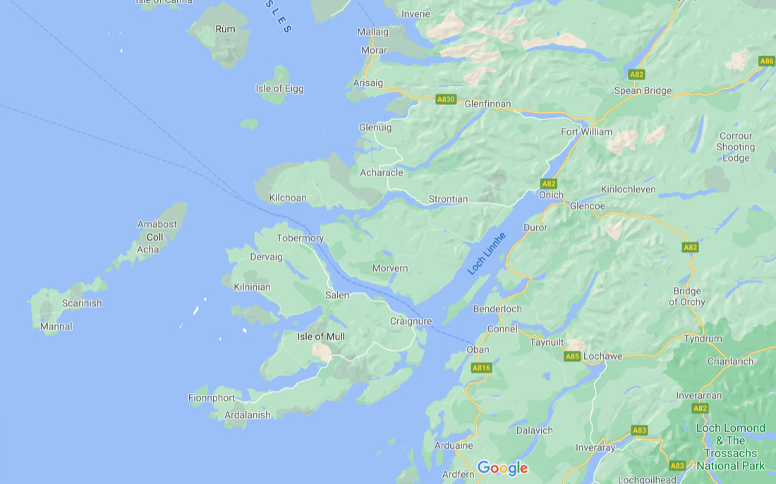 Ardnamurchan Map