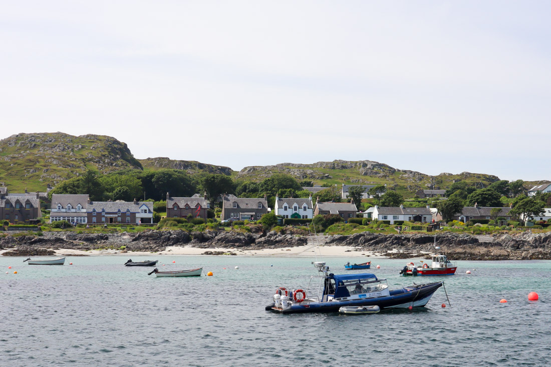 Iona Beach Boats in Scotland