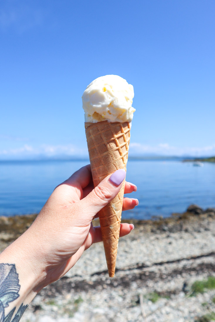 Mull Ice Cream Craignure Ferry Port Scotland