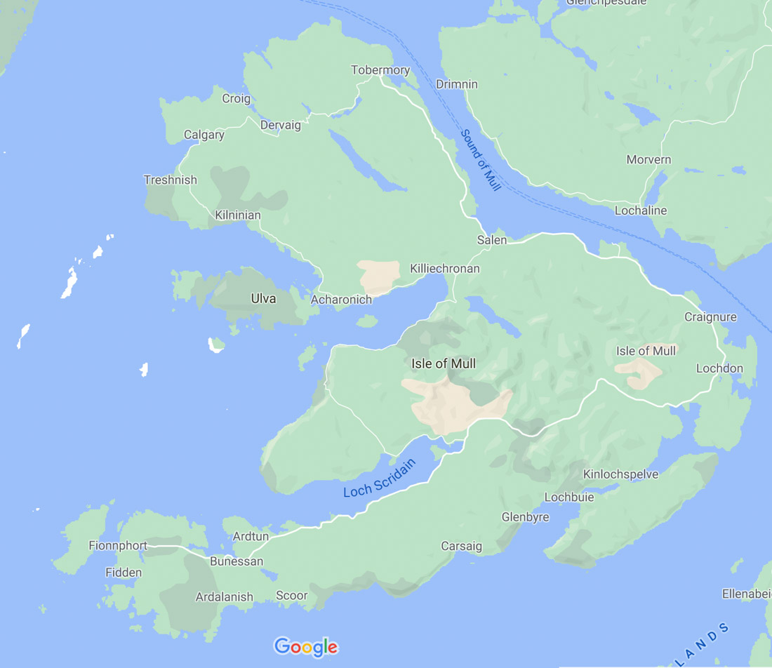 Mull Map Scotland