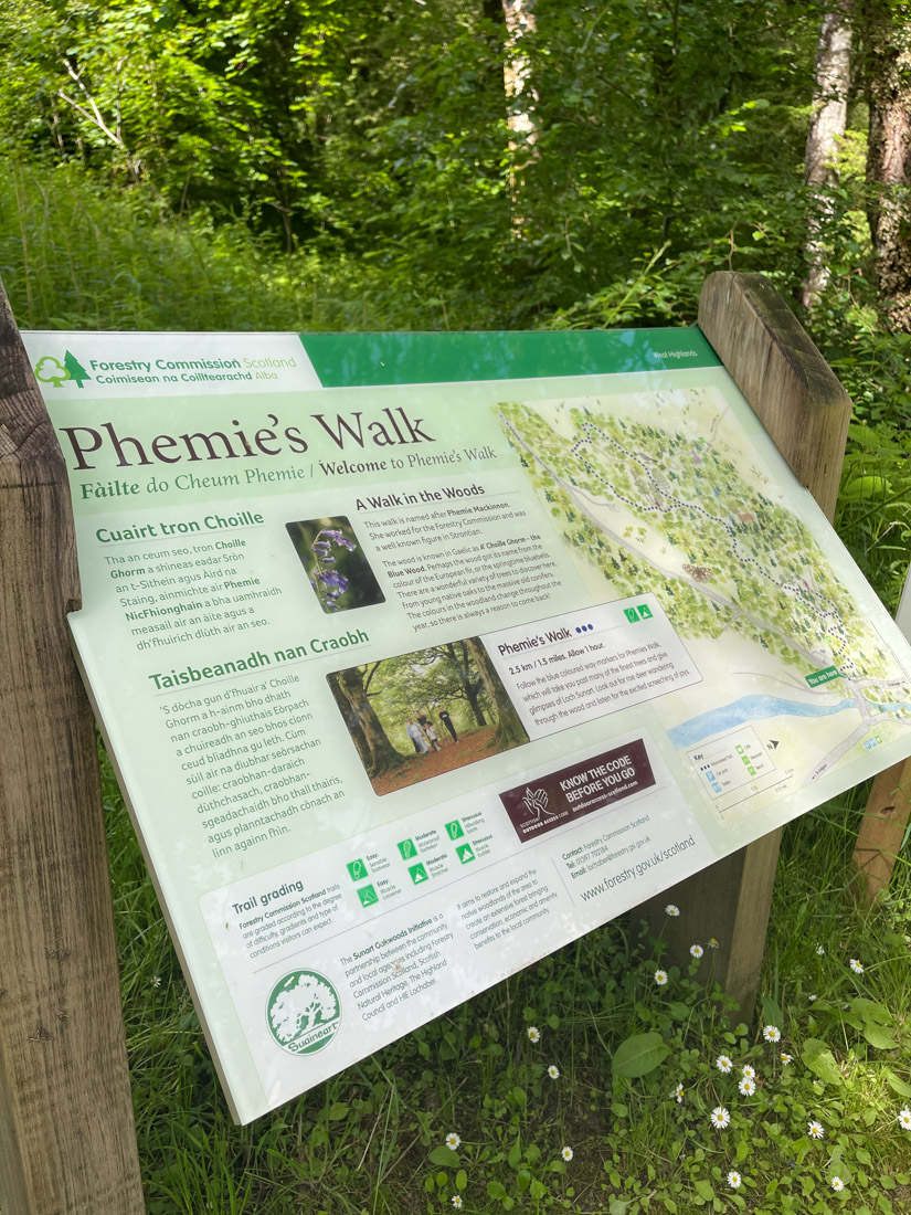 Phemies Walk Ardnamurchan in Scotland