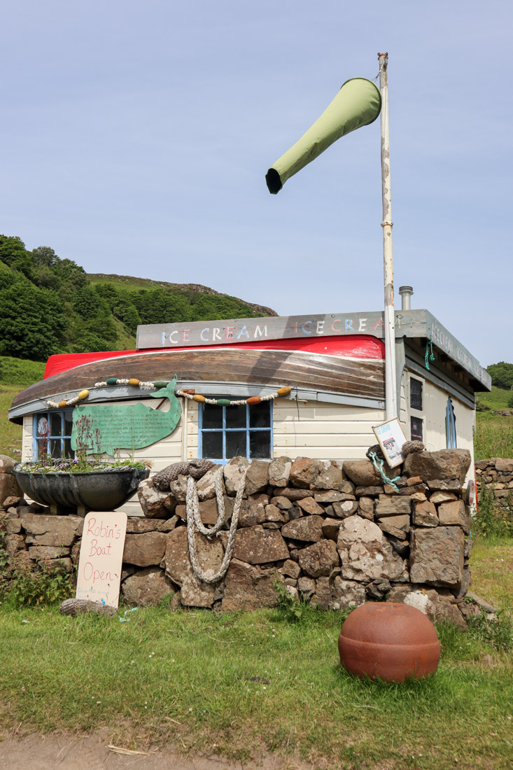 Robins Ice Cream at Calgary Bay Mull Scotland