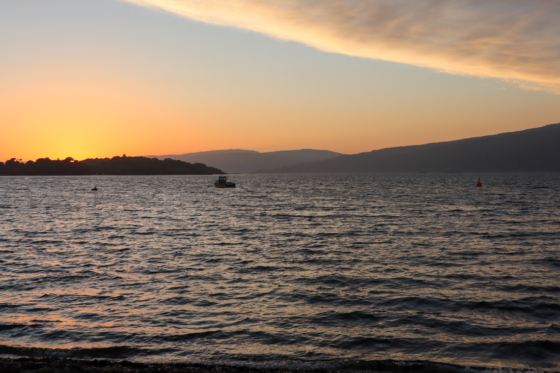 Shieling Holiday Campsite Sunset Mull Scotland