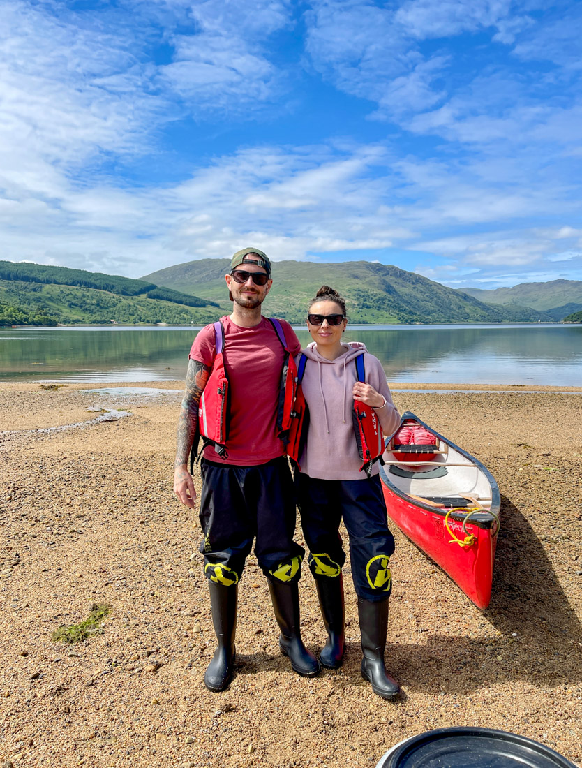 Strontian Canoe Tour Couple Ardnamurchan in Scotland