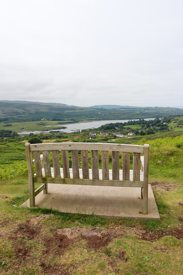 Viewpoint Calgary Bay to Tobermory Mull Scotland