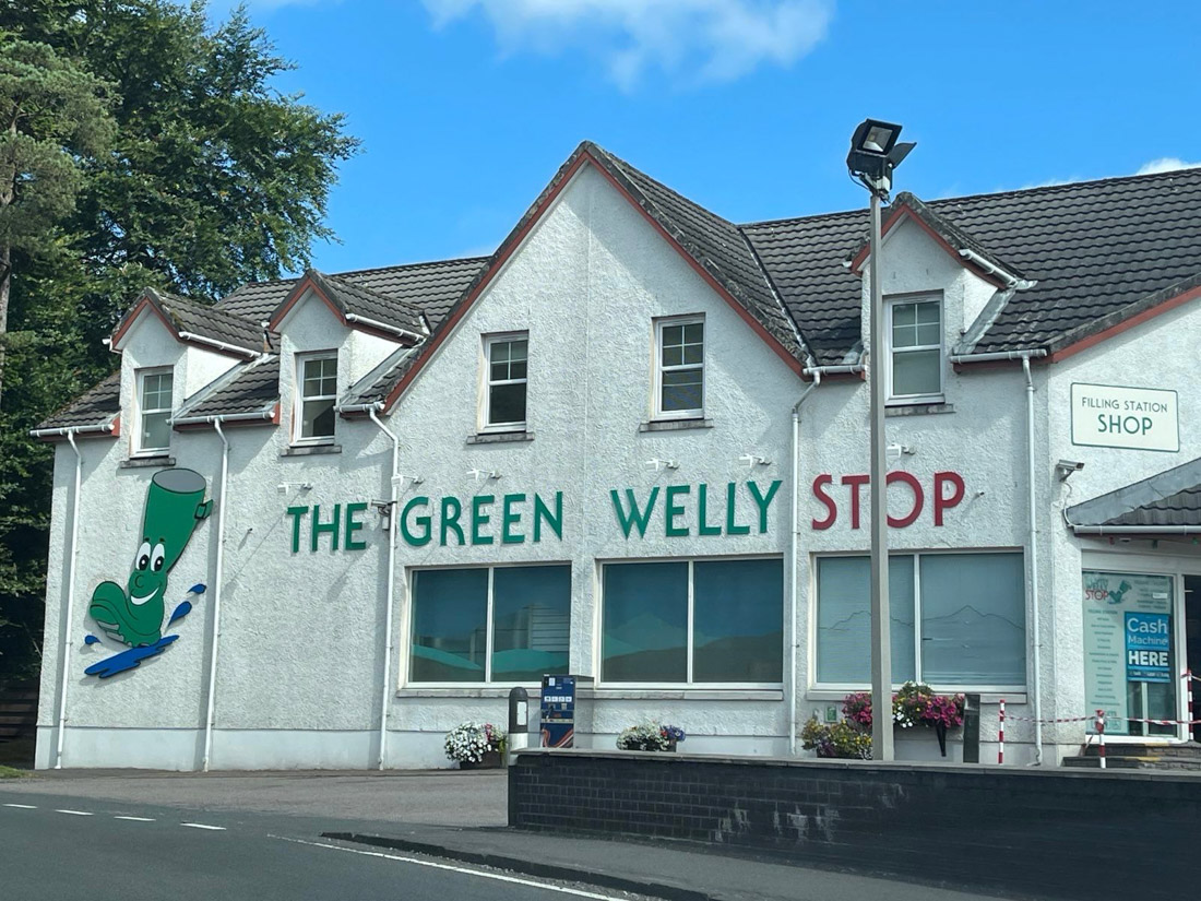 Green Welly Tyndrum Scotland