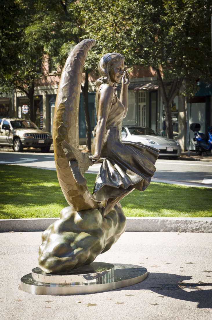 Elizabeth Montgomery Statue. 