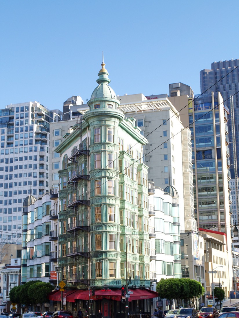 The unique Sentinel building in San Francisco 