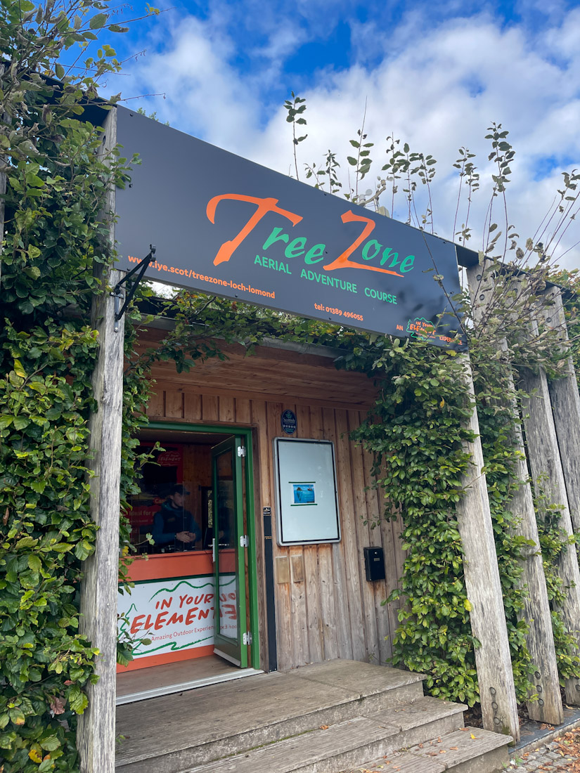 TreeZone aerial adventure park at Loch Lomond Shores