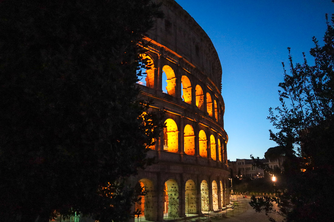 Colosseum night Rome