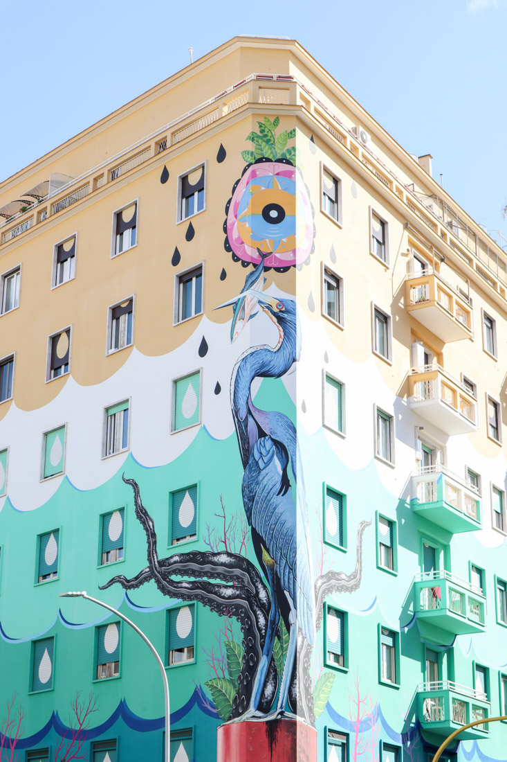 Hunting Pollution Via del Porto Fluviale Ostiense street art