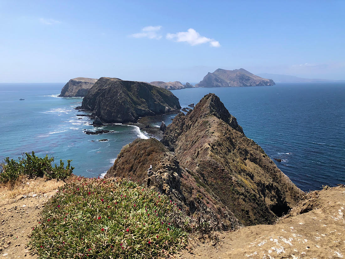 Rocky island and ocean at Channel Islands National Park