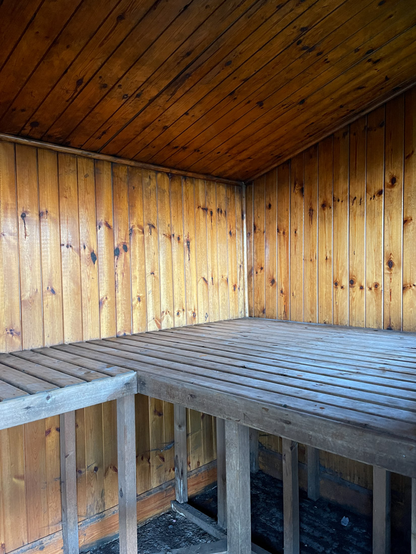 Sauna wooden room at Mathrown of Mabie