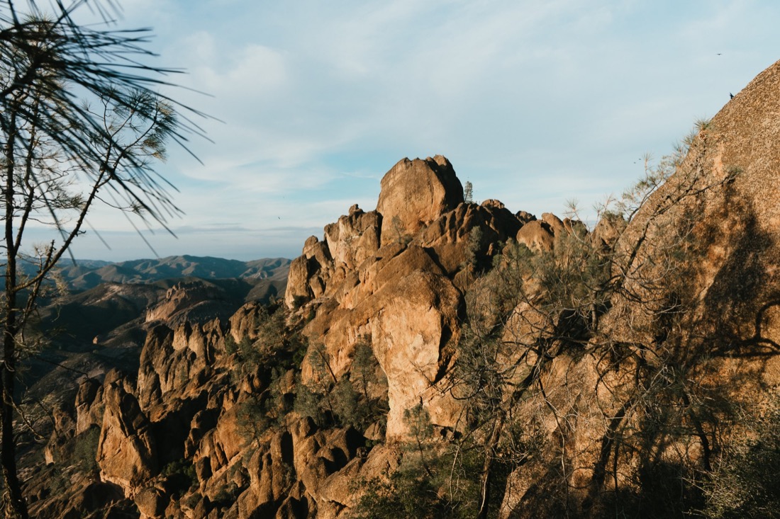 Soft blue skies over Pinnacles National Park