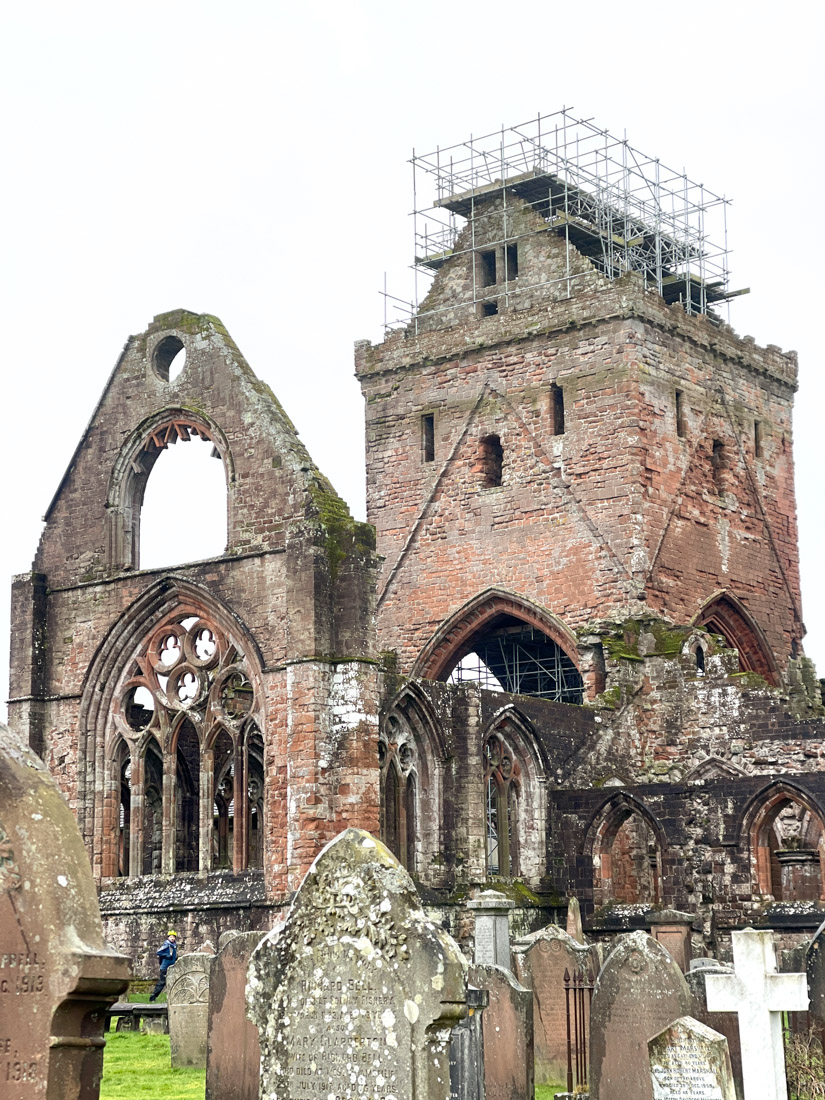 Sweetheart Abbey ruin New Abbey Dumfries and Galloway