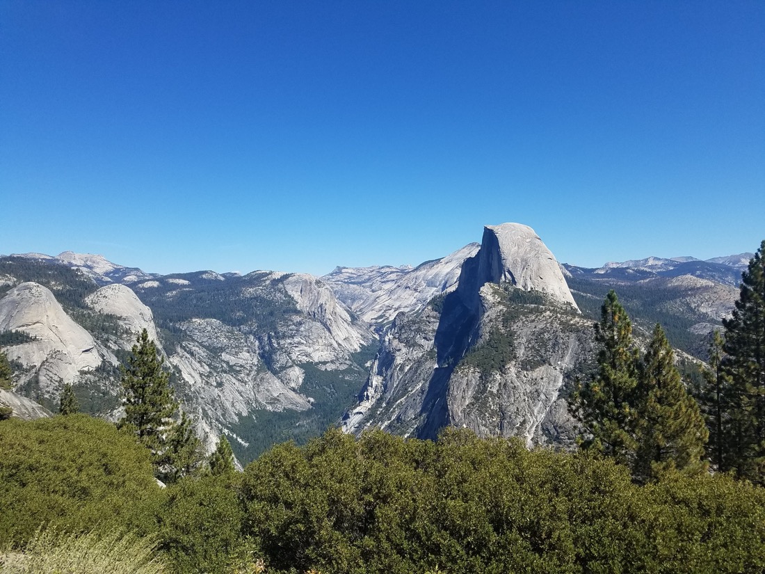 Blue skies at Yosemite National Park
