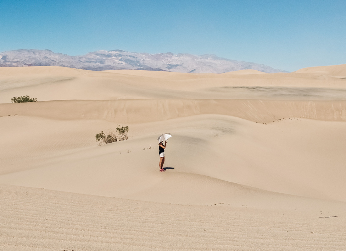 White sand at Death Valley