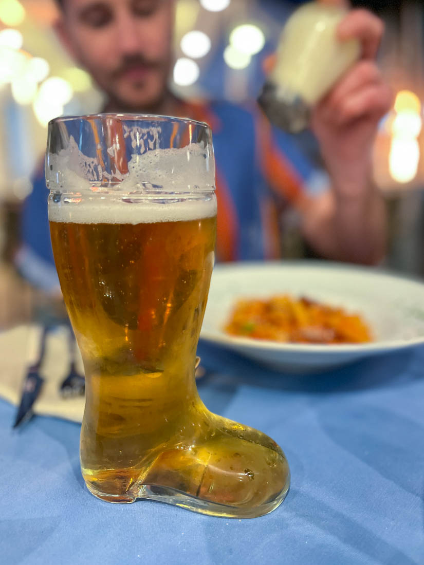 Beer boot in Tenerife 