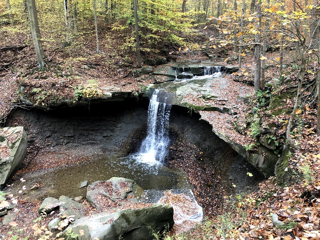 Blue Hen waterfall at Cuyahoga Valley in Ohio