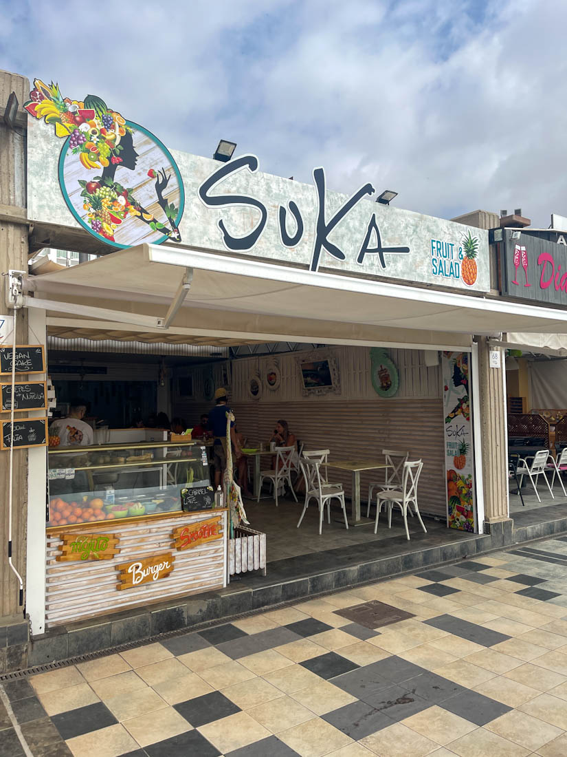 Front of Suka Tenerife cafe