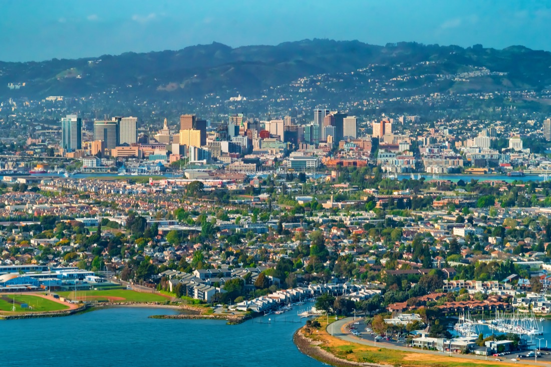 Aerial view of Oakland, California