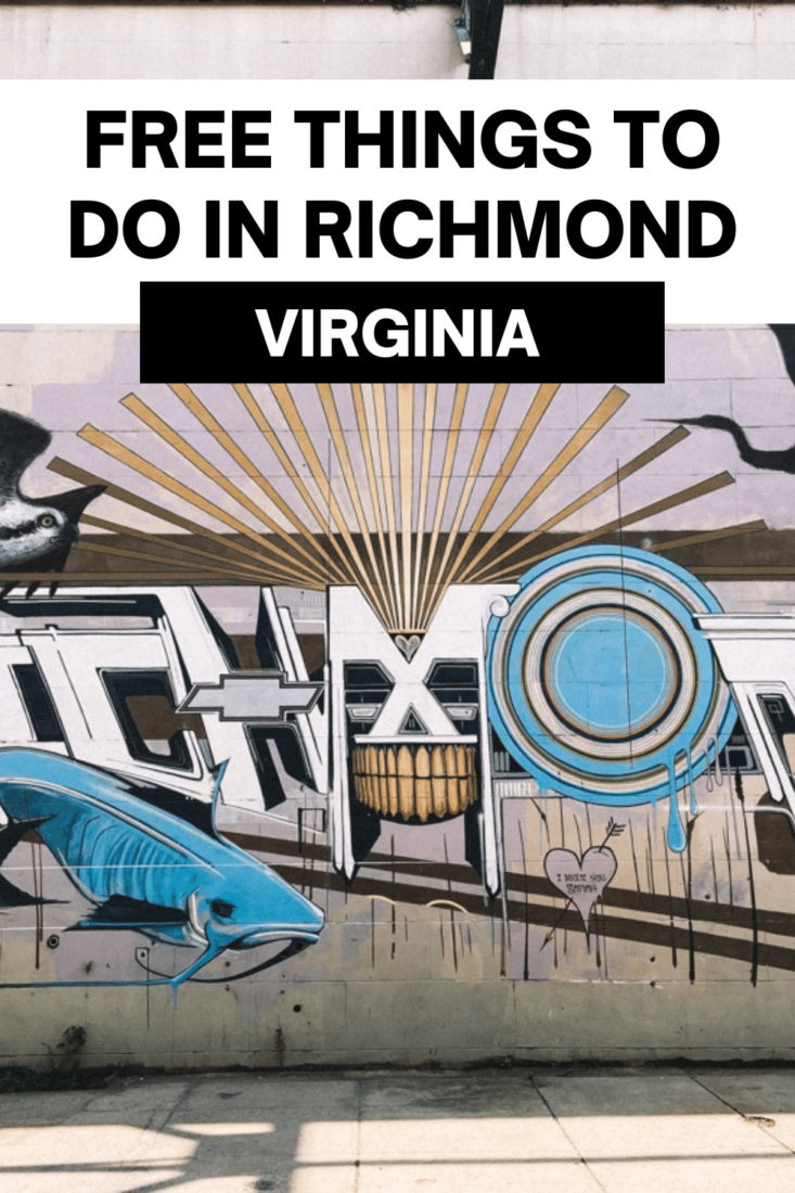 Text free things to do in Richmond Virginia image of street art mural