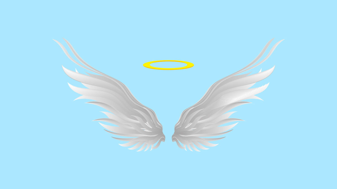 Zoom Background Angel Wings