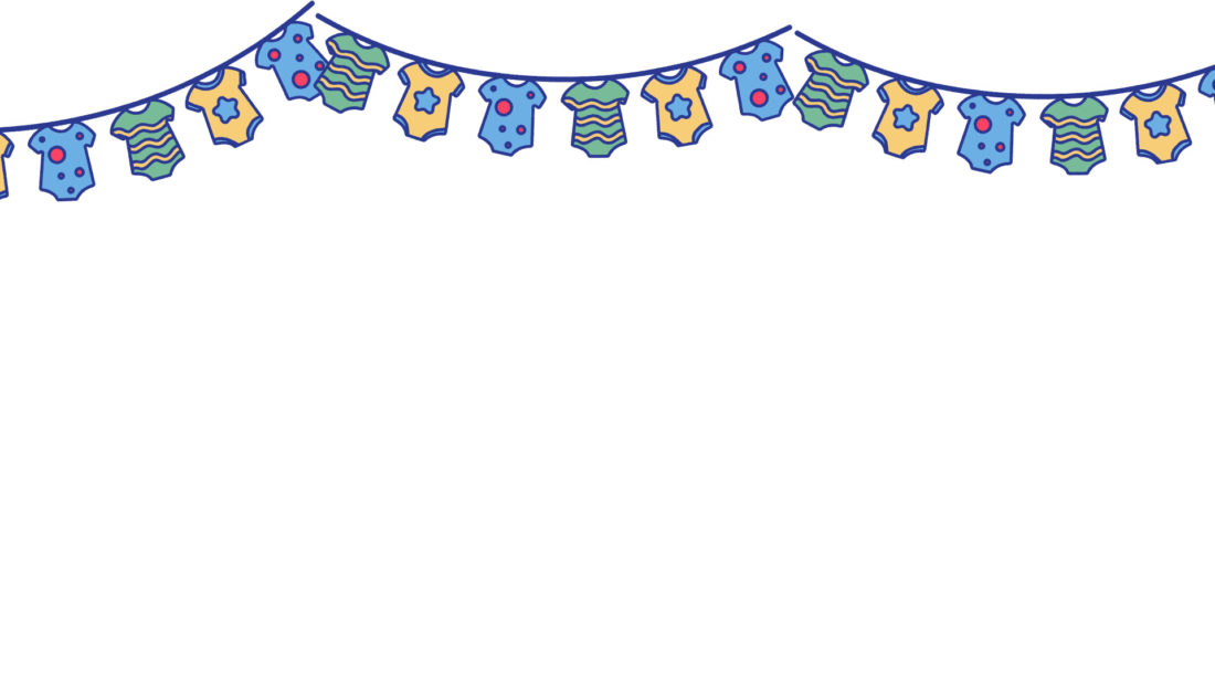 Zoom Background Baby Shower bunting