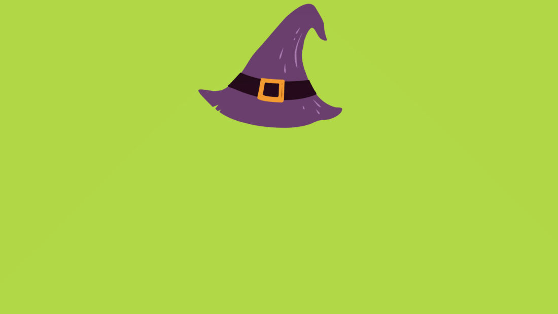 Zoom Background Halloween witches hat