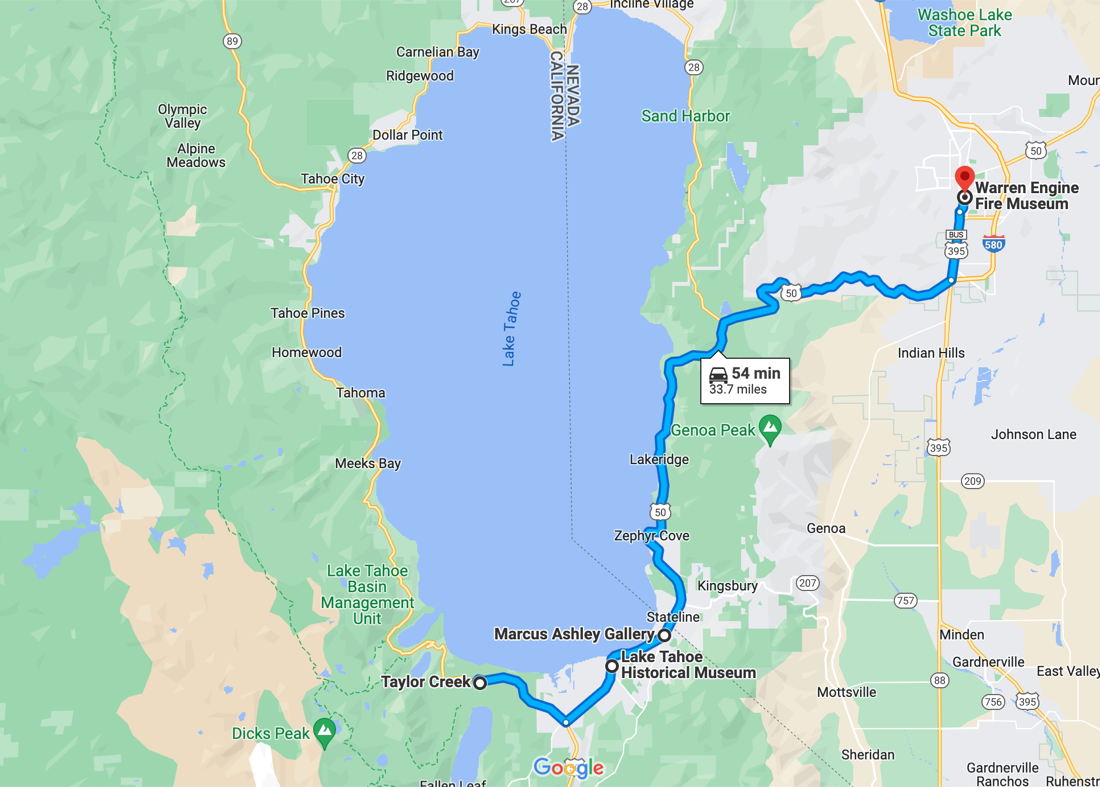 Lake Tahoe Map Things to do inside