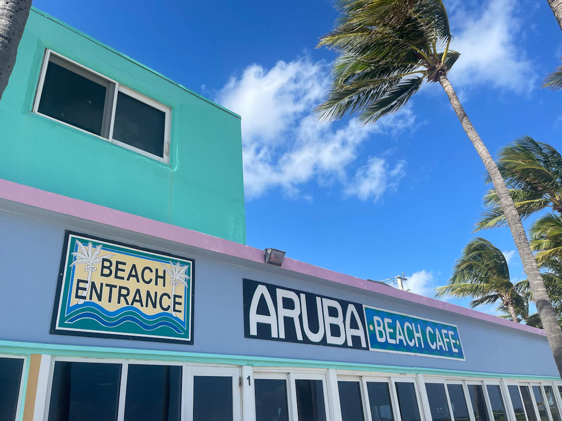 Aruba sign beachfront Lauderdale By The Sea Florida