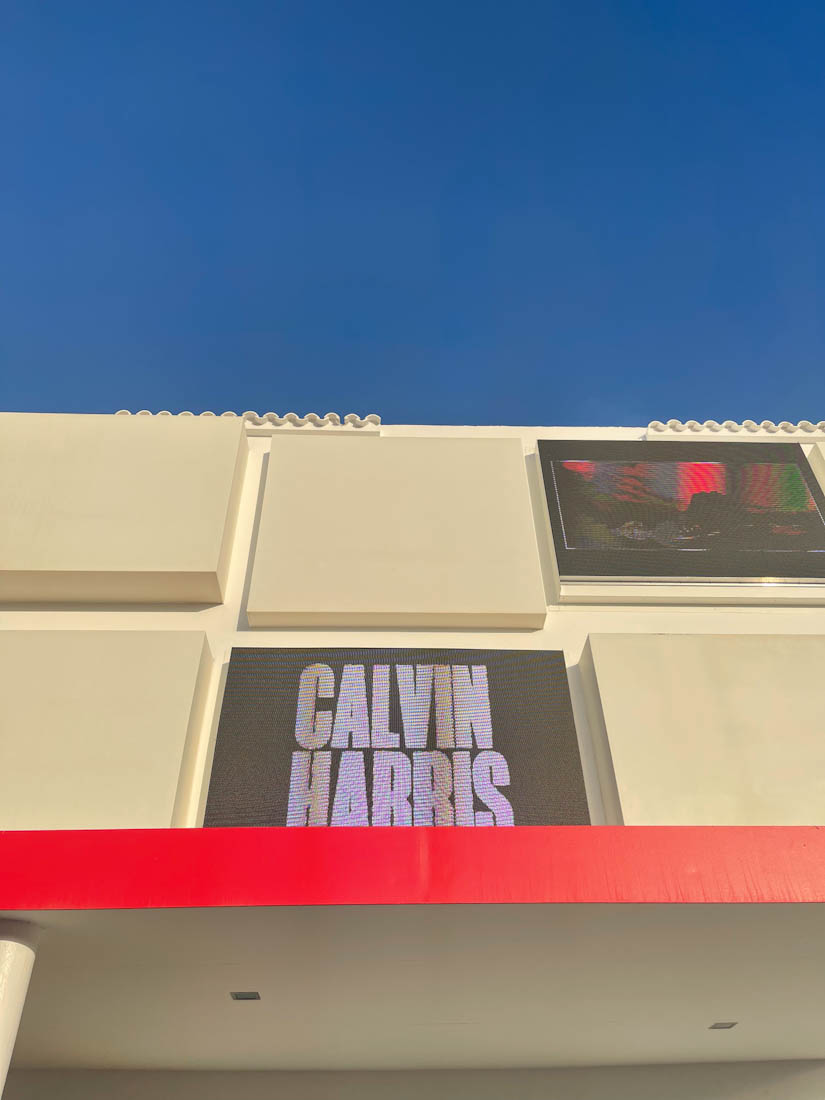 Calvin Harris sign Ushuaia Ibiza 