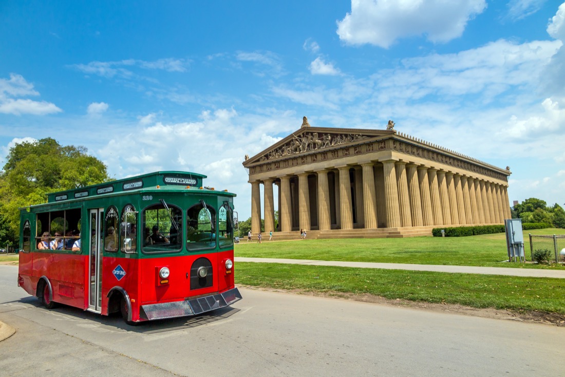 Trolley by The Parthenon Nashville