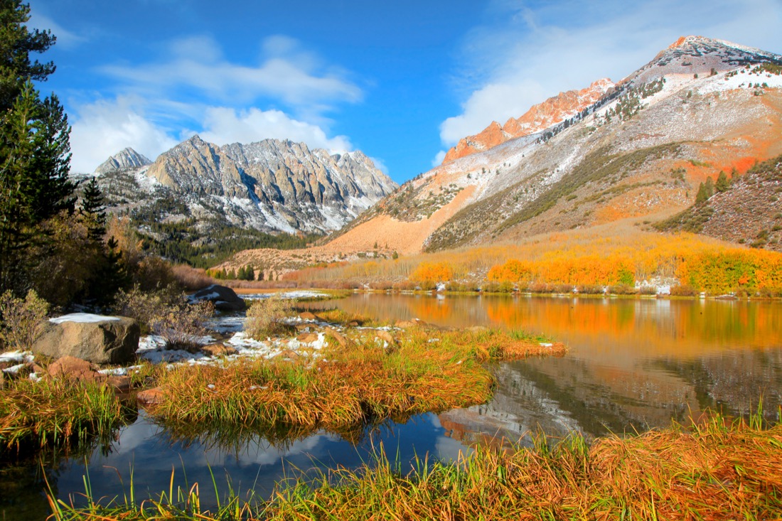 Scenic North lake landscape near Bishop California